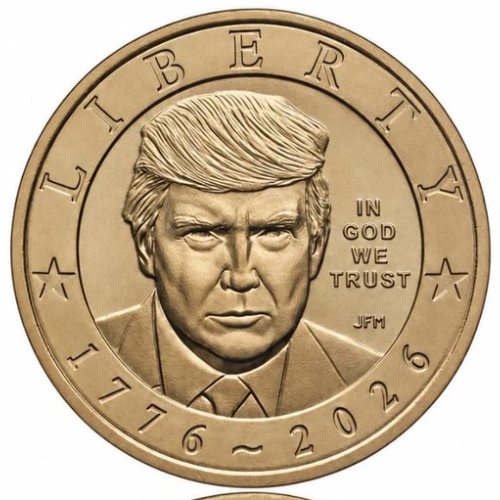 Trump $1 Coin logo